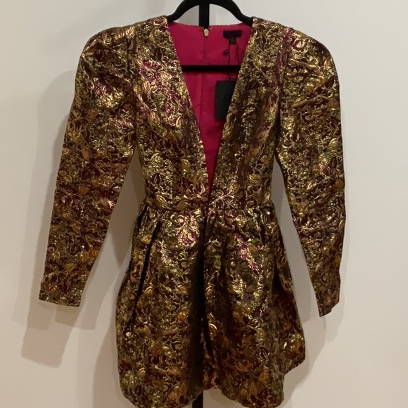 NBD Danjelica Mini Dress in Gold and Magenta, Size: XS - Picture 6 of 12